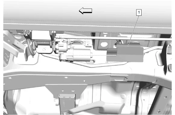 Assist Step Motor Replacement (B3L) — figure 3