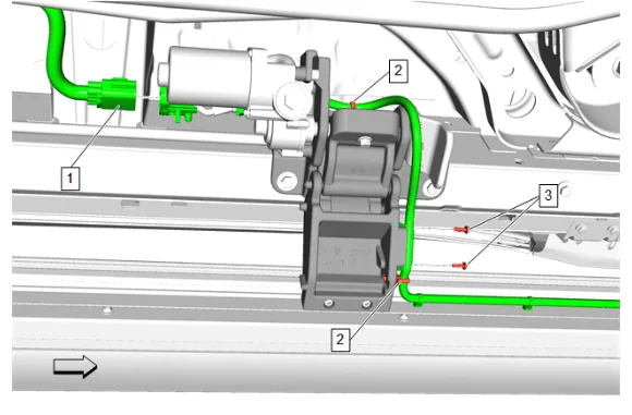 Assist Step Motor Replacement (B3L) — figure 5