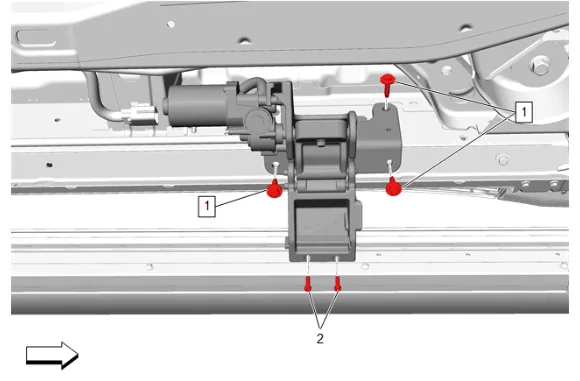 Assist Step Motor Replacement (B3L) — figure 7
