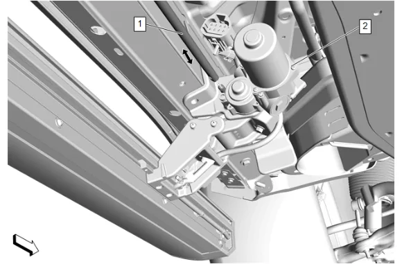 Assist Step Motor Replacement (B3L) — figure 8
