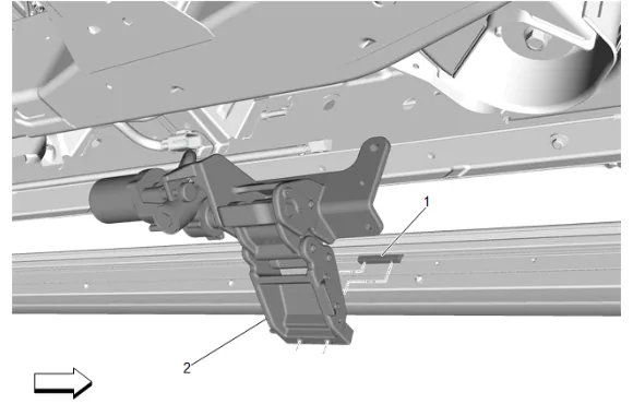 Assist Step Motor Replacement (B3L) — figure 9