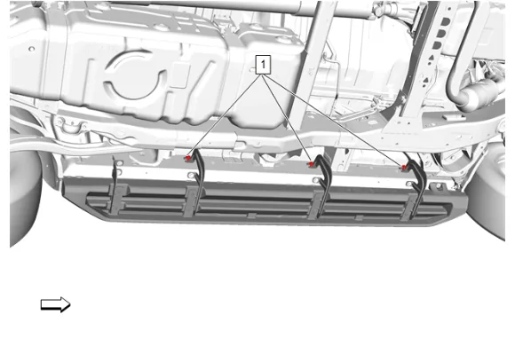 Assist Step Replacement (BVE - Assist Step Assembly) — figure 1