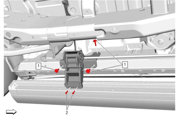 Assist Step Rod Replacement (B3L) — figure 3