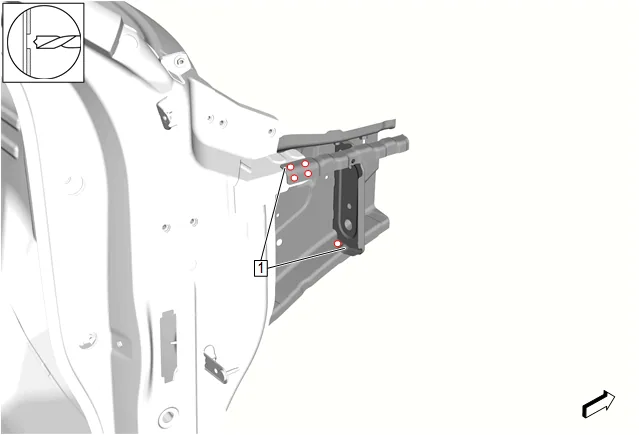Body Front Structure Parts Replacement — figure 10