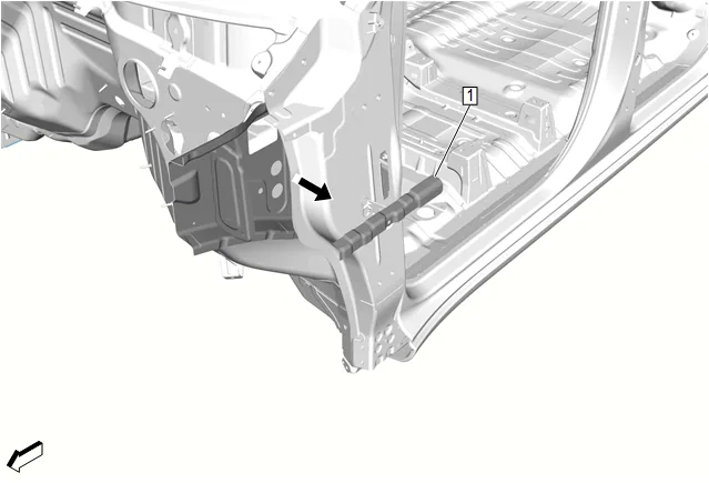 Body Front Structure Parts Replacement — figure 12