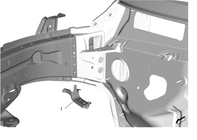 Body Front Structure Parts Replacement — figure 31