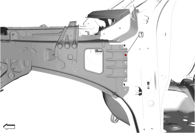 Body Front Structure Parts Replacement — figure 33