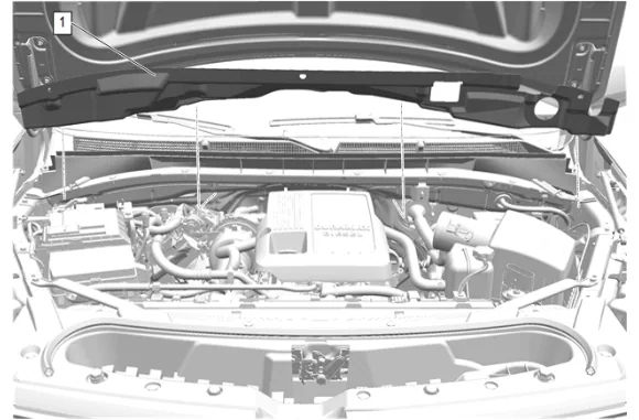Dash Panel Outer Insulator Replacement - Upper (with LM2) — figure 4