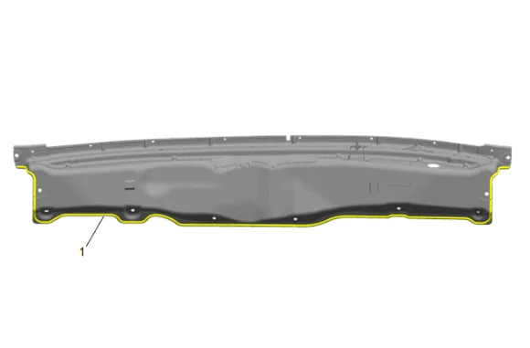 Dash Panel Outer Insulator Replacement (with LM2) — figure 13
