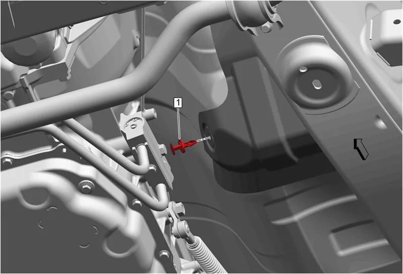 Dash Panel Outer Insulator Replacement (without LM2) — figure 13