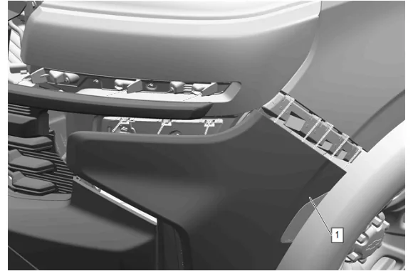 Front Bumper Fascia Removal and Installation (with Front Fascia Extension) — figure 9