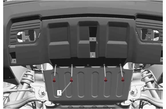 Front Bumper Fascia Removal and Installation (without Front Fascia Extension) — figure 6