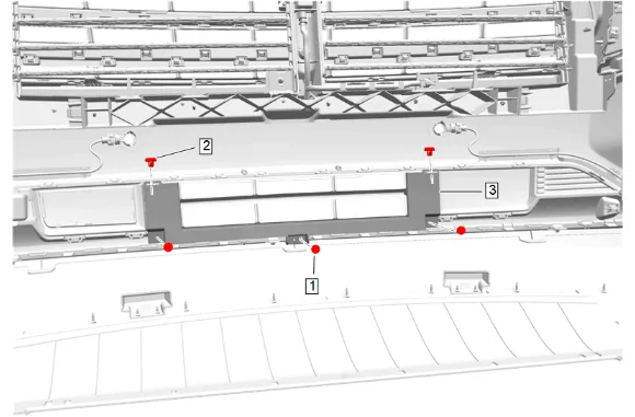 Front Bumper Fascia Seal Replacement (with LM2 and WTX) — figure 2