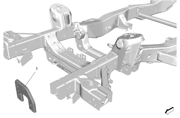 Front Bumper Impact Bar Bracket Replacement — figure 4