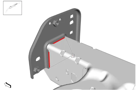 Front Bumper Impact Bar Bracket Replacement — figure 5