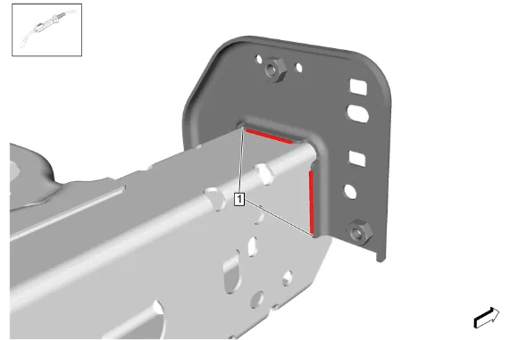 Front Bumper Impact Bar Bracket Replacement — figure 6