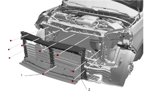 Front Bumper Shutter Replacement — figure 10