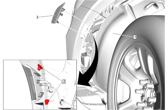 Front Bumper Upper Fascia Replacement (with LM2) — figure 5