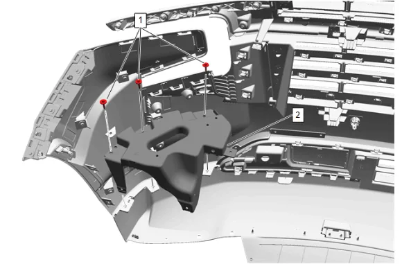 Front Bumper Upper Fascia Replacement (without LM2) — figure 2