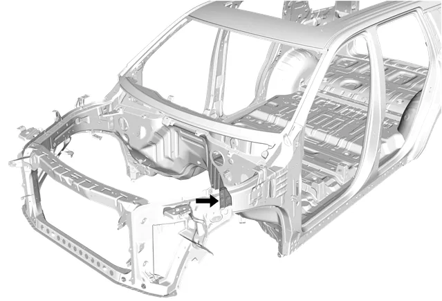 Front Compartment Side Rail Bracket Replacement — figure 1