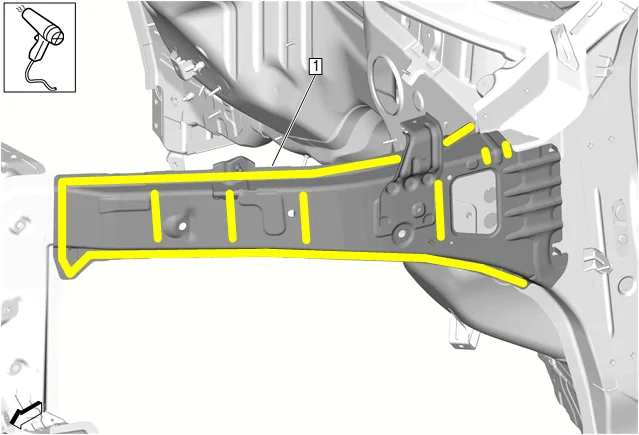 Front Compartment Upper Side Rail Replacement — figure 4
