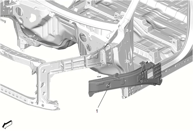 Front Compartment Upper Side Rail Replacement — figure 5