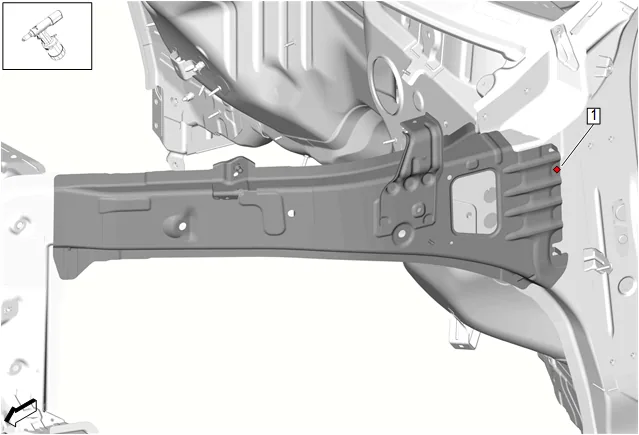 Front Compartment Upper Side Rail Replacement — figure 9