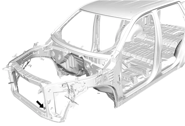 Front Crossmember Bracket Replacement — figure 1