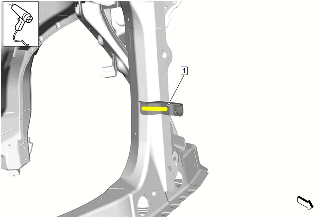 Front Crossmember Bracket Replacement — figure 3