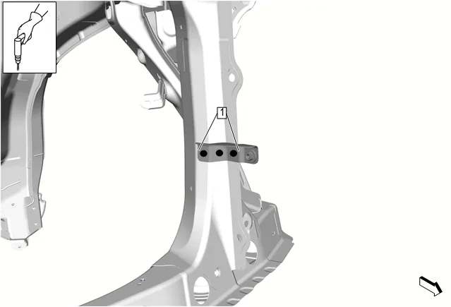 Front Crossmember Bracket Replacement — figure 6
