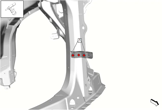 Front Crossmember Bracket Replacement — figure 8