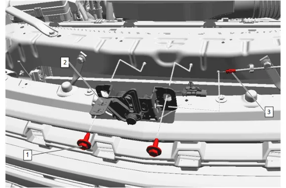 Front End Upper Tie Bar Removal and Installation — figure 3