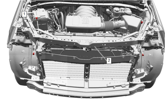 Front End Upper Tie Bar Removal and Installation — figure 14