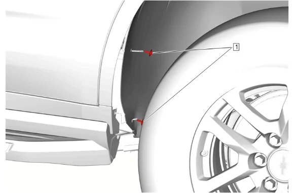 Front Fender Replacement (B3L - Assist Step) — figure 20