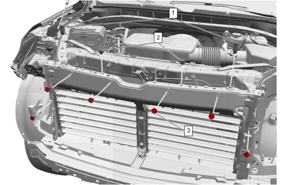 Front Grille Support Reinforcement Replacement — figure 7