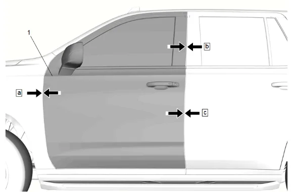 Front Side Door Adjustment — figure 2