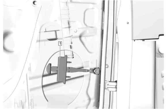 Front Side Door Check Link Replacement — figure 5