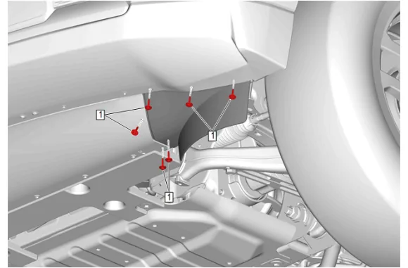 Front Tire Front Air Deflector Replacement — figure 1