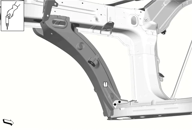 Front Wheelhouse Panel Reinforcement Replacement — figure 4