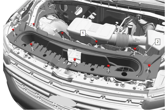 Hood Primary Latch Release Cable Replacement — figure 2