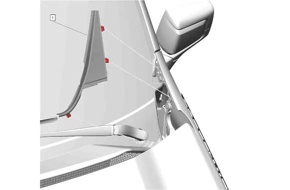 Plenum Front Panel Outer Reinforcement Removal and Installation — figure 3