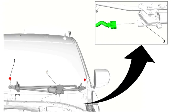Plenum Front Panel Outer Reinforcement Removal and Installation — figure 6