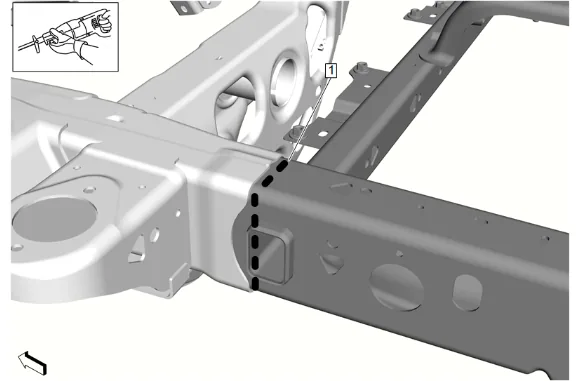 Rear Half Frame Replacement — figure 2