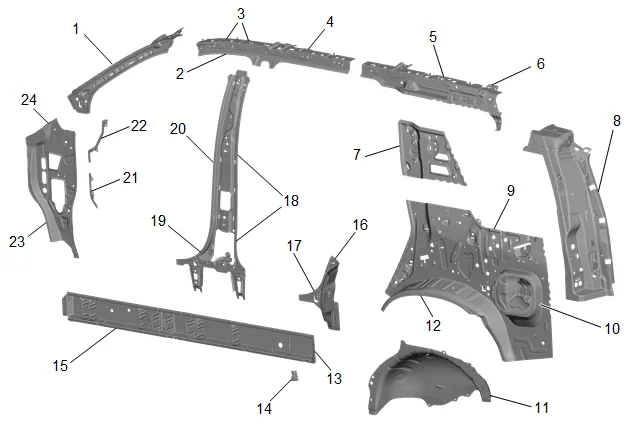 Structure Identification (Long Wheel Base) — figure 4