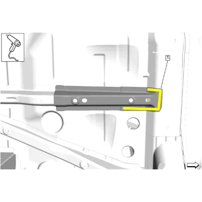 Underbody Outer Front Side Rail Replacement (Inner) — figure 3