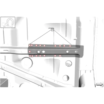 Underbody Outer Front Side Rail Replacement (Inner) — figure 8