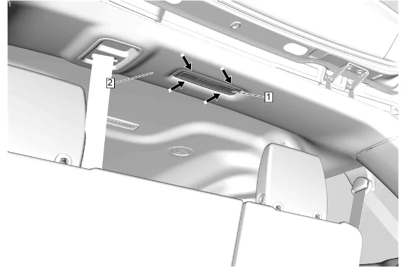 Cargo Center Courtesy Lamp Replacement — figure 1