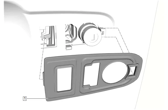 Front Side Door Inside Handle Cable Replacement (without NWM) — figure 13
