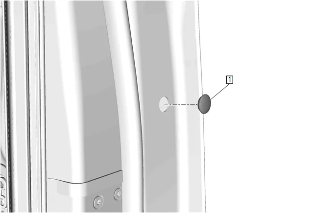 Front Side Door Inside Handle Cable Replacement (without NWM) — figure 19