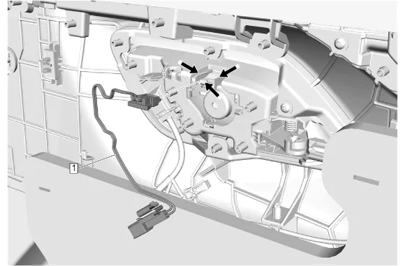 Front Side Door Inside Handle Illumination Lamp Replacement — figure 3